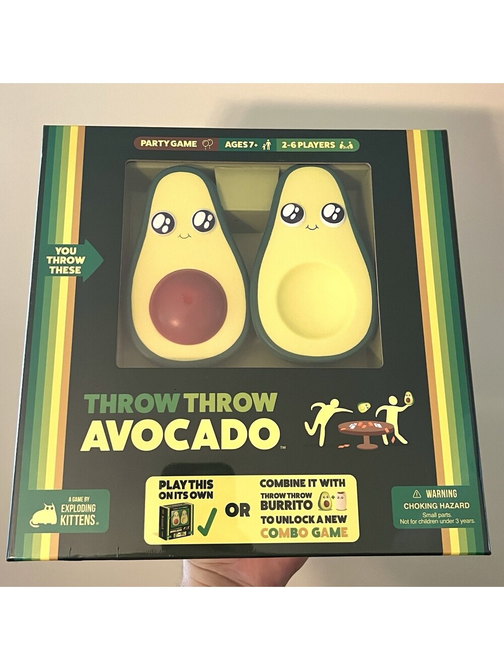 New Throw Throw Avocado Game 2021 2-6 Players 7 Years & Up Some Box Wear